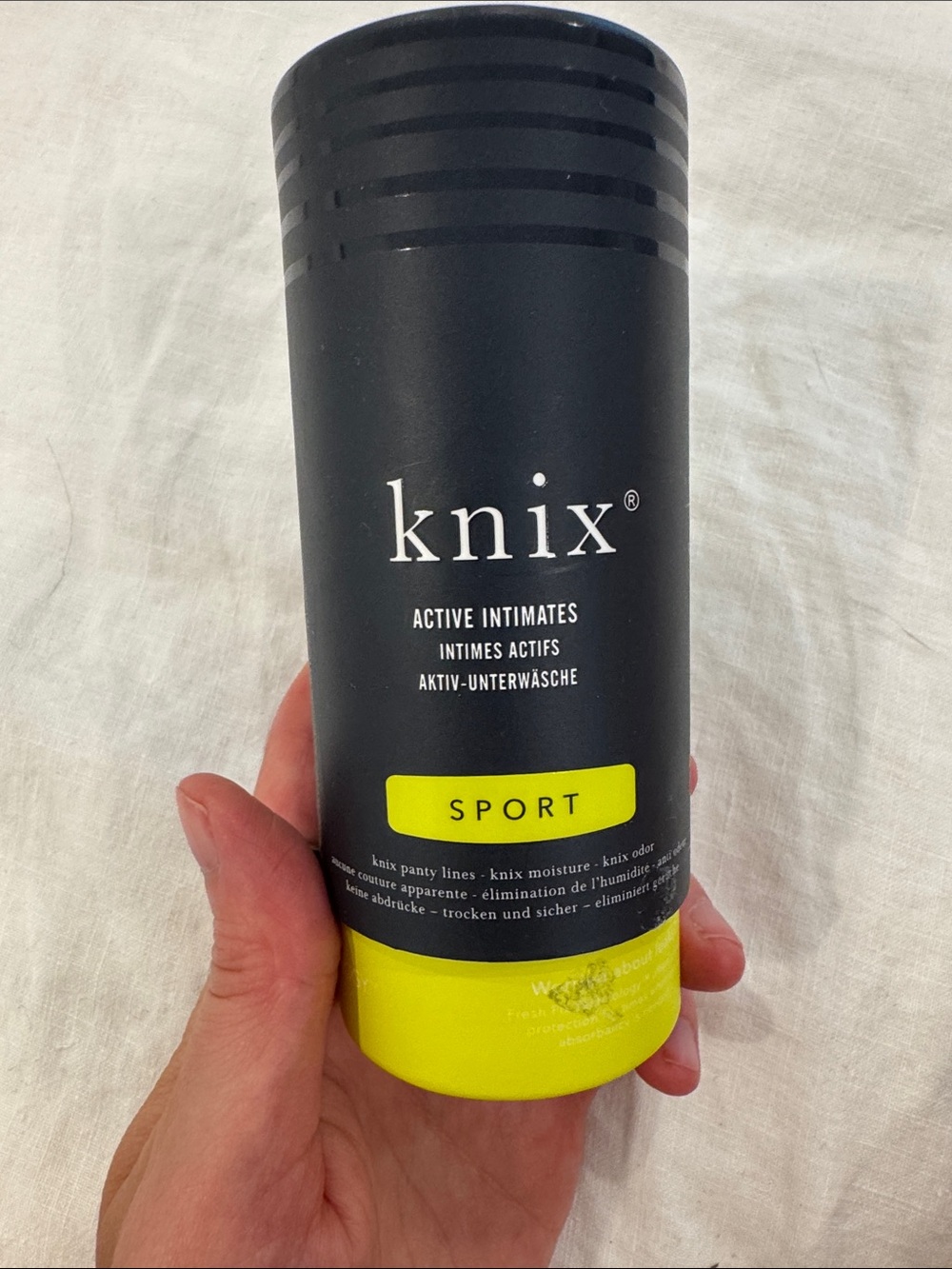 knix Active Intimates - light absorbency nude thong